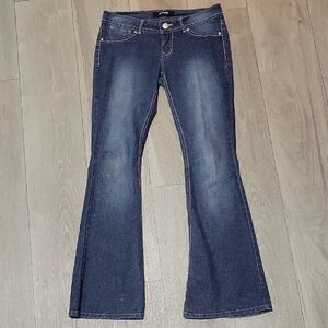 Rewash Blue Flare Wide Leg Jeans